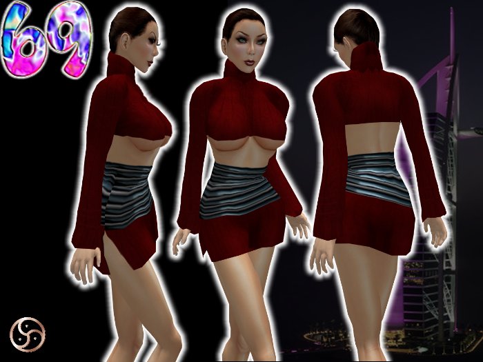 69 Red snuggler mini dress (BOX)