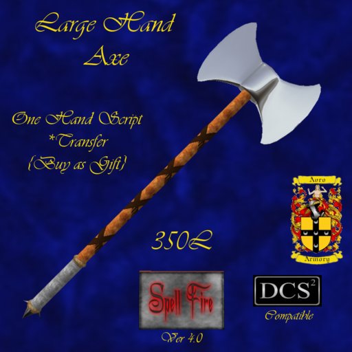 Large double head axe