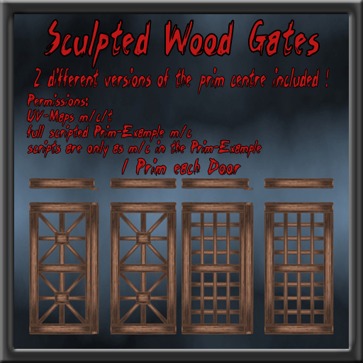 FCD Sculpted Wood Gates