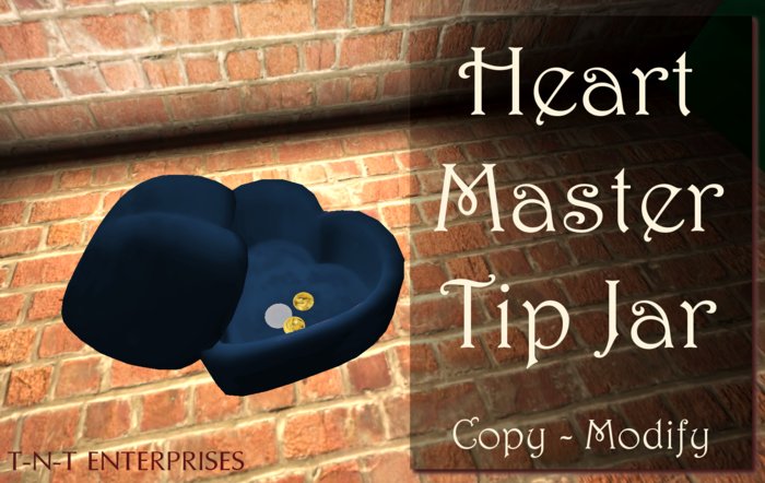 Blue Heart Master Tip Jar TNT Boxed