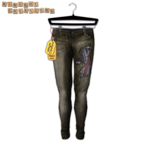 NN Mesh Skinny Jeans with Britain 7