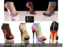 MESH FULL PERM  ANKEL PUMP SHOES