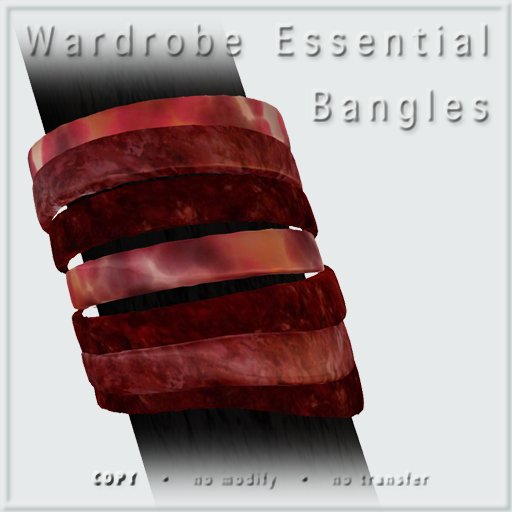 ~ghee~ Red Art Glass Bangles