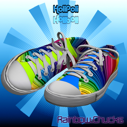 ***HoliPoli Rainbow Raver Chucks