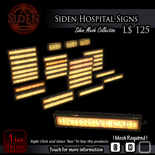 Siden Hospital Signs