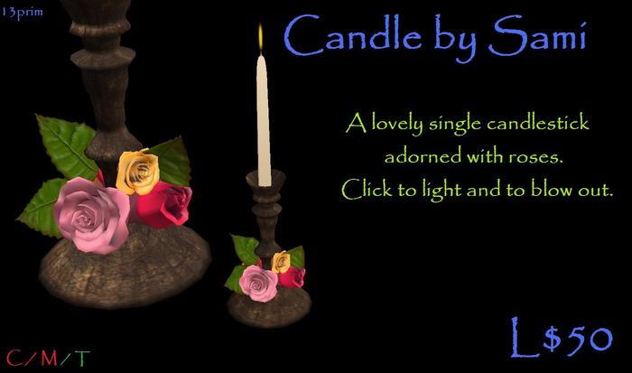 Valentine's Day Special Candle & Roses by sami (multicolor)