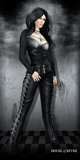 RFYRE ESPERER MESH LEATHERS: METALLIC