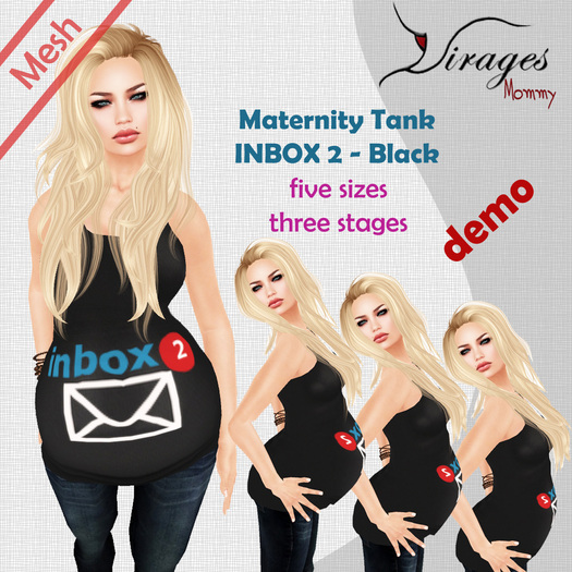 VIRAGES mommy - Maternity Tank INBOX DEMO