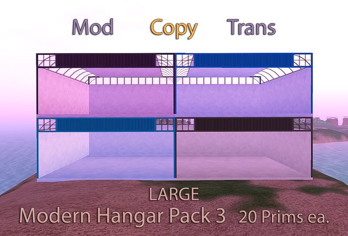 Modern Hangar Large - Pack 3