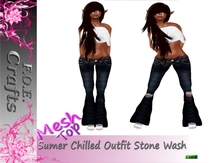 F.O.E. CraftsSummer Chilled  Outfit  Stone Wash BOXED
