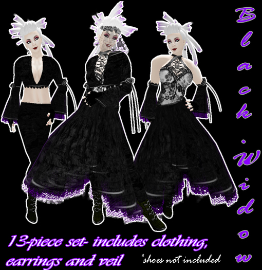 ~:evldva:~ Black Widow set- Ashes