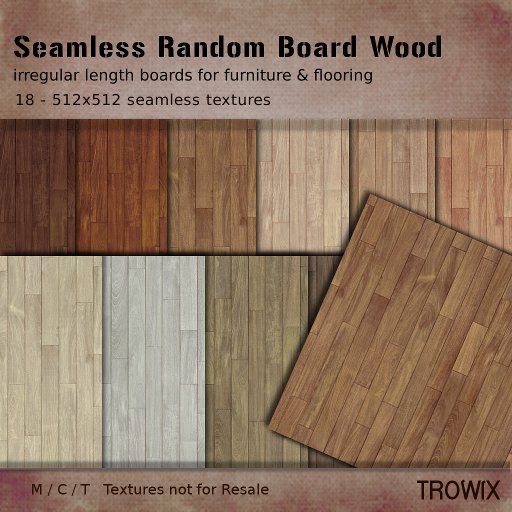 Trowix - Seamless Random Board Wood Textures