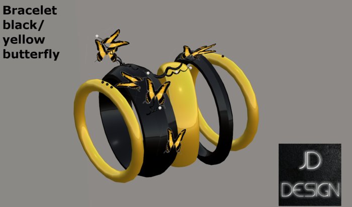 *JD*BRACELET butterfly yellow