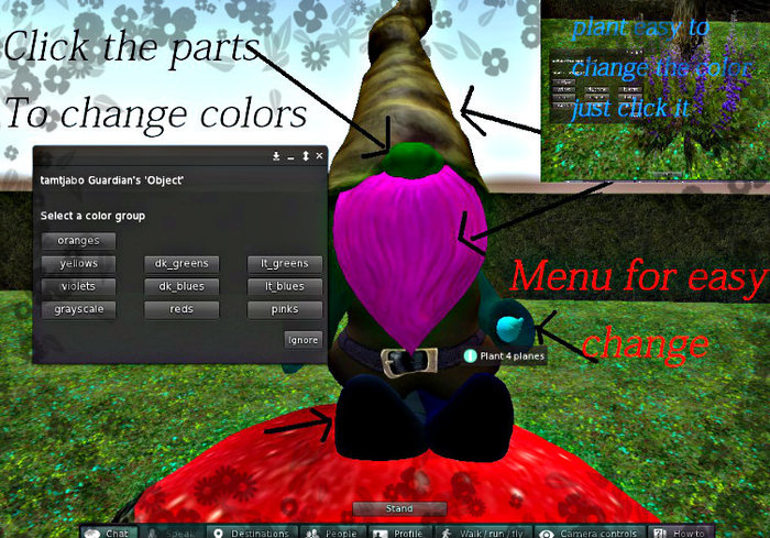 (TC)Gnome Mushroom(color Script)