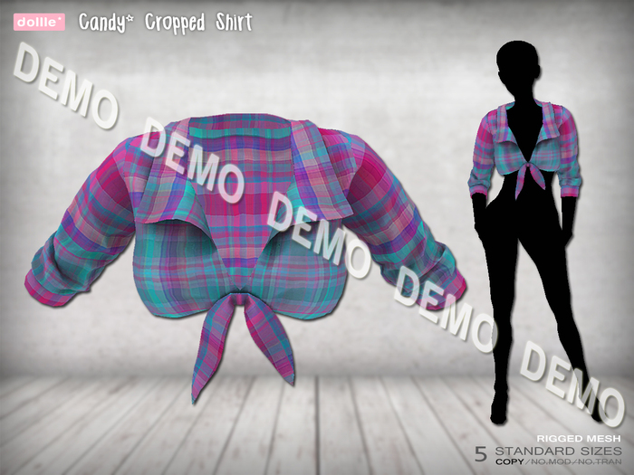 {dollle*} [DEMO] Candy Cropped Shirt