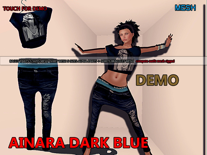 ..::Knockout!..:: AINARA BLUE DARK MESH DEMO