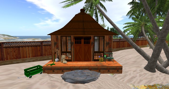 ISLAND OF THE LOST RUSTIC GARDEN SHED