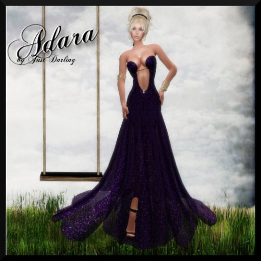 Adara Gown- Purple (Jewelry Included)