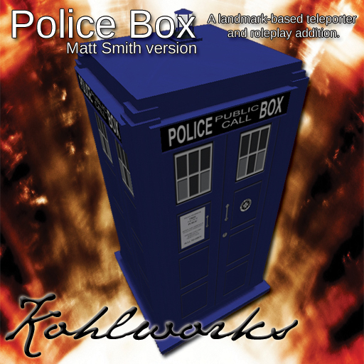 Matt Smith Police Box teleporter