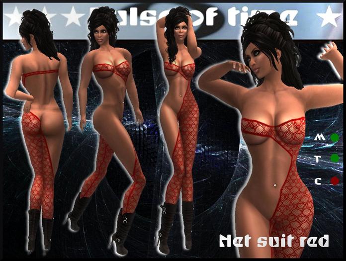 Pulse of time Net suit red