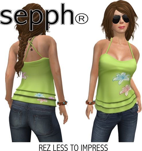 MESH Tanktop SEPPH Lily Green. 