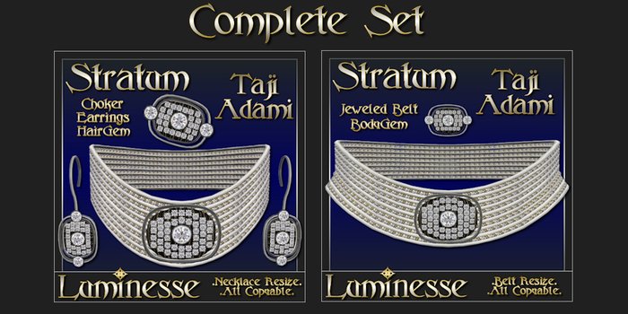 * * OUTLET PRICE * * STRATUM Taji Adami Complete Set - Diamond Silver