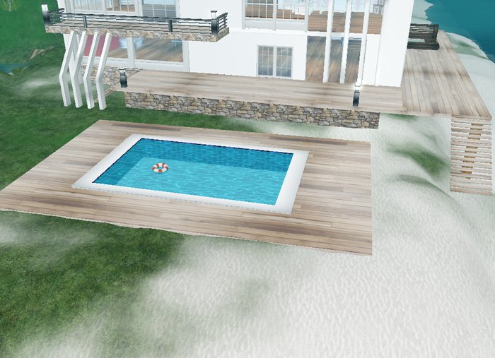 Inground infinity pool 27.3x17.7 ANIMATED