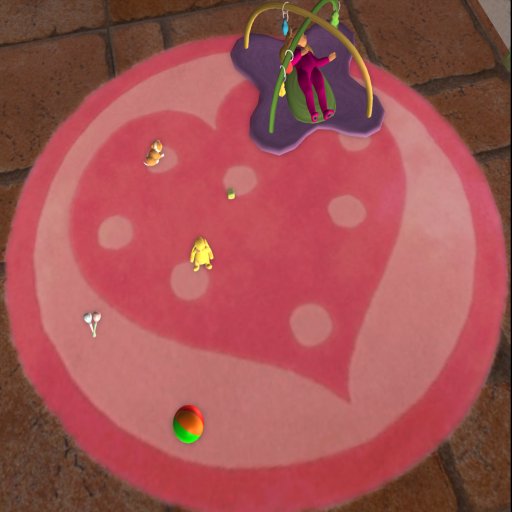 ::::: PRIMCESS ::::: Girls resizeable pink heart round rug