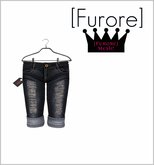 [Furore] MESH Jeans Short *denim ripped*