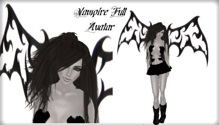 Valeria - Vampire / Goth Complete Avatar