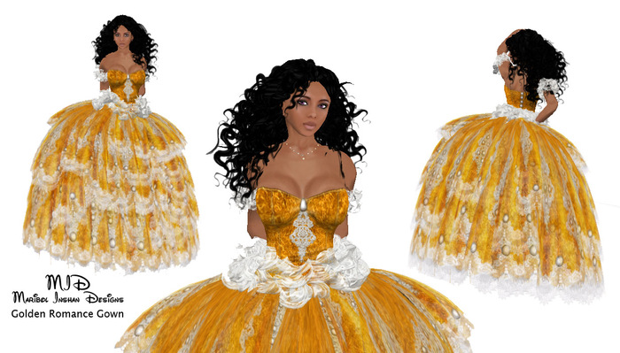 *MID* Golden Romance Gown