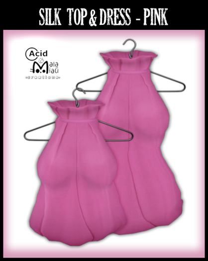 .:A&M:. Silk Top - Pink