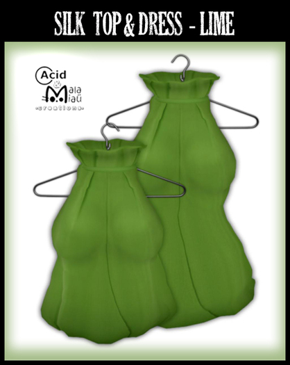 .:A&M:. Silk Top - Lime