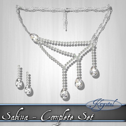 ::: Krystal ::: Sabina Complete Set - Silver 
