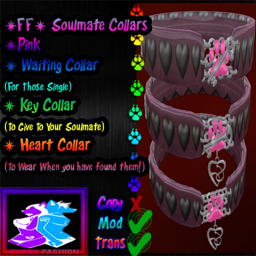 ~FF~ Soulmate Collars Set Pink