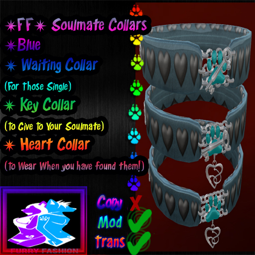 ~FF~ Soulmate Collars Set Blue