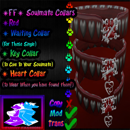 ~FF~ Soulmate Collars Set Red