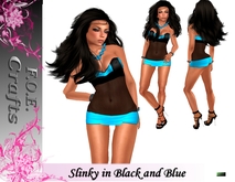 F.O.E. Crafts Slinky in Black and Blue