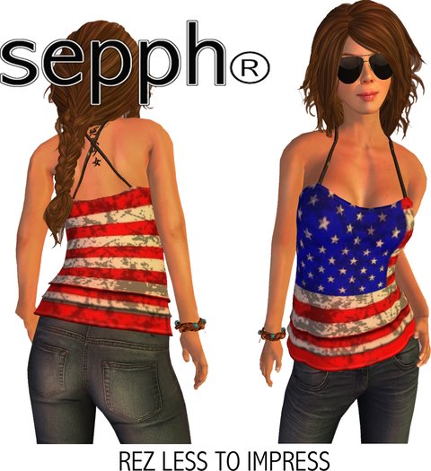 Mesh. Tanktop sepph Stars & Stripes 