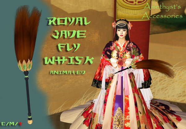 Royal Jade Fly Whisk - Historical Accessory