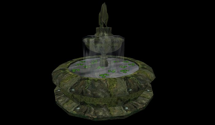 Bird Statue Fountain