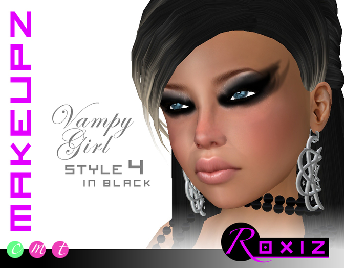 ROXIZ... MAKEUPZ > FREE! Vampy Girl Style 4 in Black