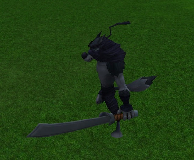 ARM - A Rigged Mesh - Black Wolf!