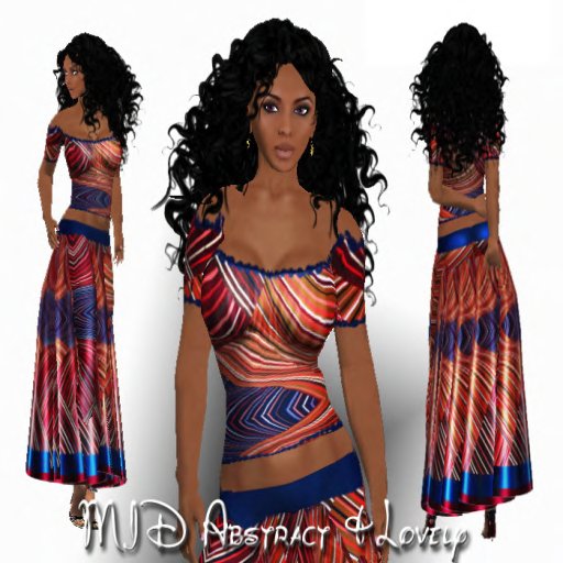 *MID* Abstract & Lovely  Orange & Blue