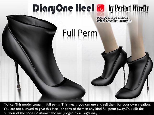 DiaryOne heel  /full perm  50% off