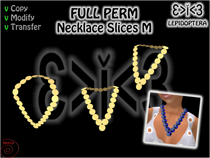 }>i<{ Necklace Slices M FULL PERM