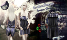 [UnderDogs] - Girls Nautical Romper - Blue - Mesh 