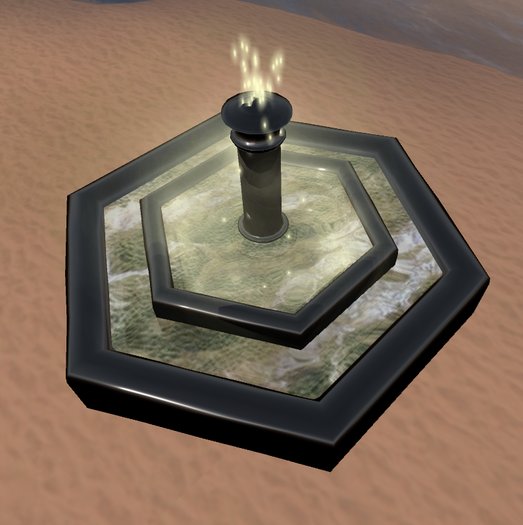 Fountain white glare 