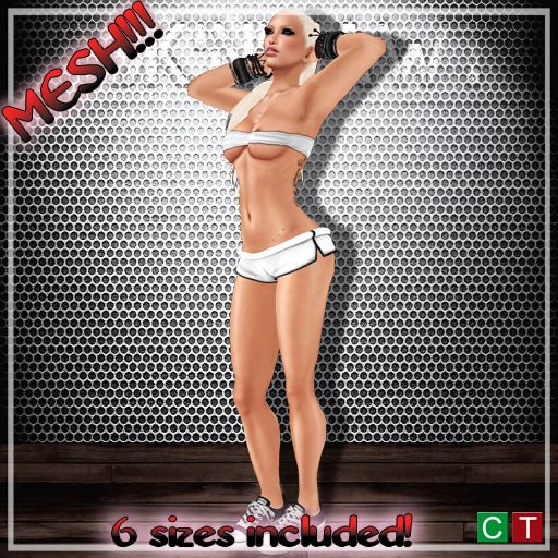 FnH LIl'Shorts (MESH) White