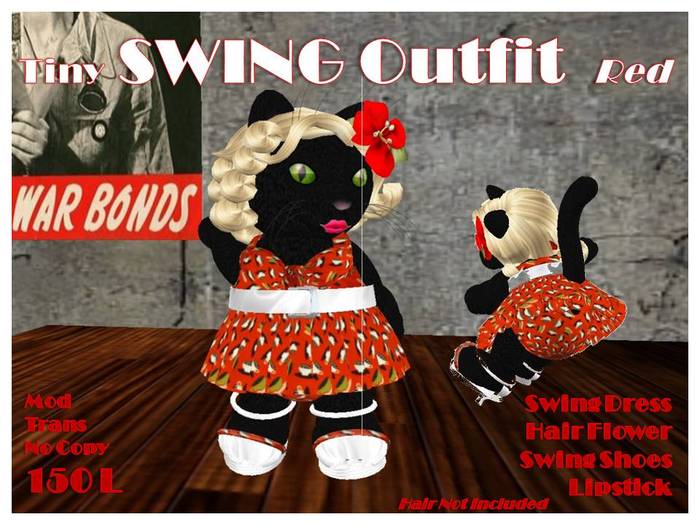 Tiny Swing Outfit Red Teacups 